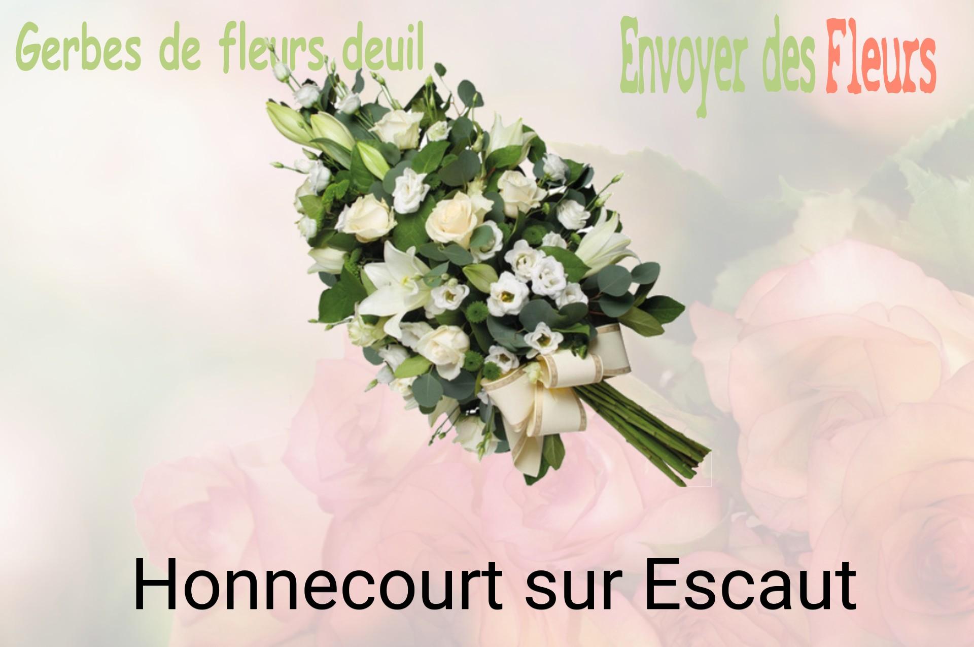 Gerbe de fleurs de deuil livrée à Honnecourt-sur-Escaut